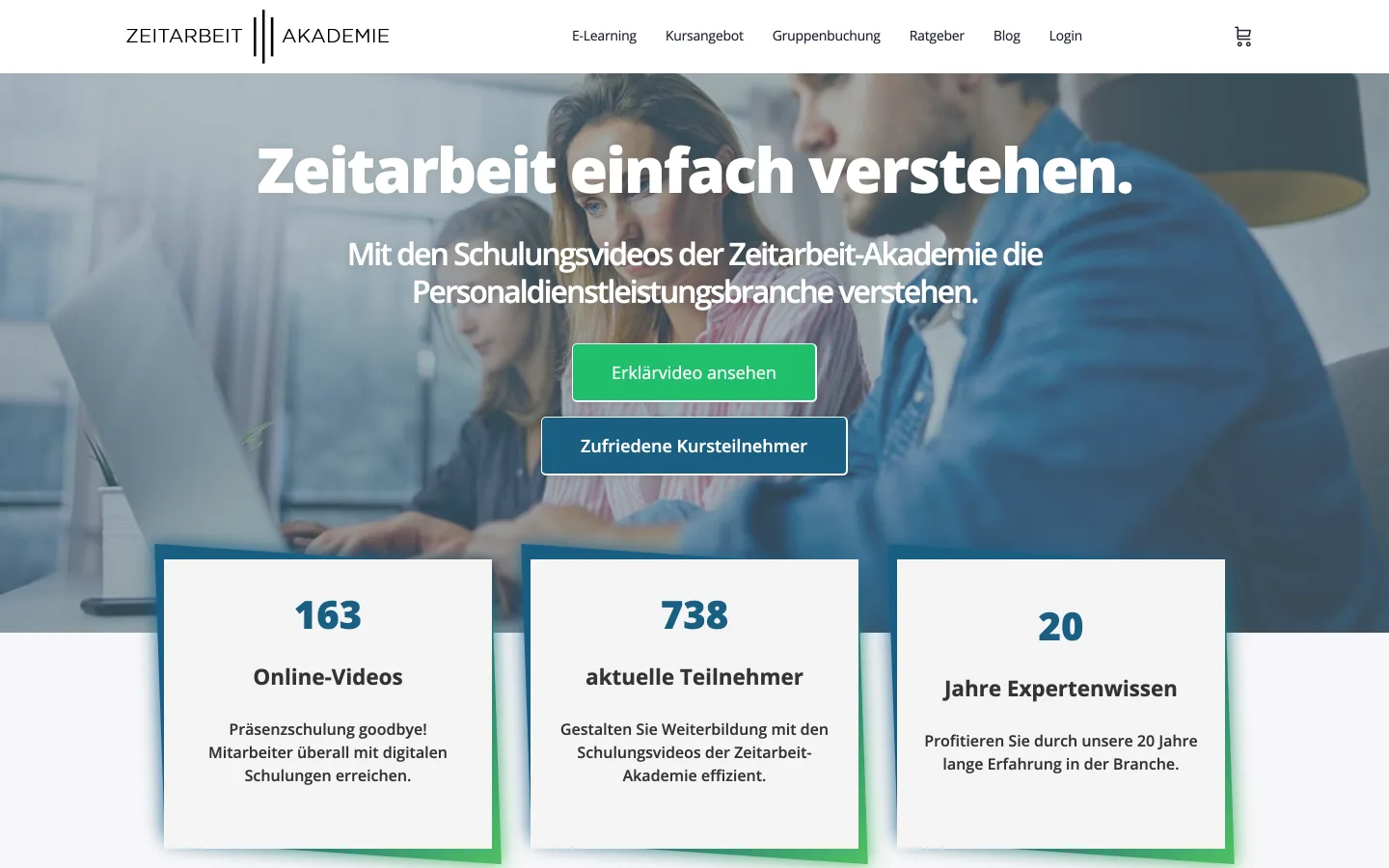 Startseite der Zeitarbeit-Akademie